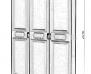 Здесь изображено Шкаф трехстворчатый  из серии 