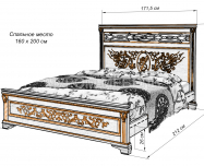 Здесь изображено Кровать Линария