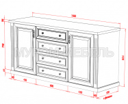 Здесь изображено Комод из серии 