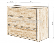 Здесь изображено Комод Кьянти