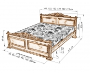 Здесь изображено Кровать Моника