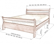 Здесь изображено Кровать Муза