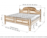 Здесь изображено Кровать Наполеон (резьба шапкой) 
