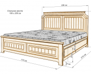 Здесь изображено Кровать Офелия
