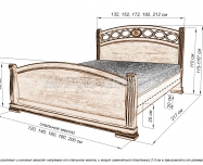 Здесь изображено Кровать Сиена