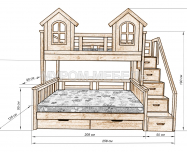 Здесь изображено Кровать Сказка