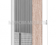 Шкаф Бергамо 2-х ств., фасады МДФ в эмали Здесь изображено Шкаф Бергамо 2-х ств., фасады МДФ в эмали