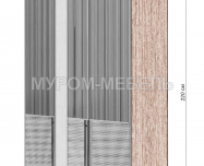 Шкаф Бергамо 3-х ств., фасады МДФ в эмали Здесь изображено Шкаф Бергамо 3-х ств., фасады МДФ в эмали