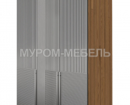 Шкаф Бергамо 3-х ств., фасады МДФ в эмали Здесь изображено Шкаф Бергамо 3-х ств., фасады МДФ в эмали