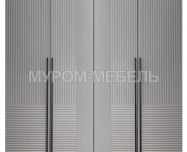 Шкаф Бергамо 4-х ств., фасады МДФ в эмали Здесь изображено Шкаф Бергамо 4-х ств., фасады МДФ в эмали