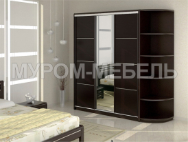 Шкаф-купе 3-х створчатый Вермонт с уголком Здесь изображено Шкаф-купе 3-х створчатый Вермонт с уголком