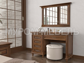 Туалетный стол Мелиса 2 с зеркалом Здесь изображено Туалетный стол Мелиса 2 с зеркалом