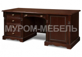 Здесь изображено Стол письменный Валео двухтумбовый