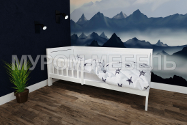 Здесь изображено Кровать детская Крепость тахта из сосны