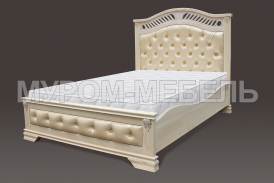 Здесь изображено Кровать Оливия Люкс из сосны