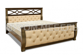 Здесь изображено Кровать Петергоф из сосны