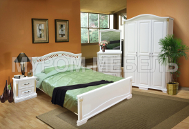 Здесь изображено Спальный гарнитур Оливия