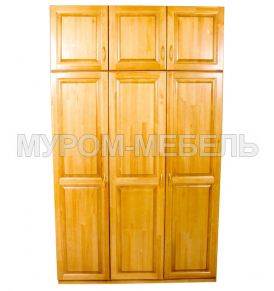 Здесь изображено Шкаф Визит 3-х ств. с антресолью