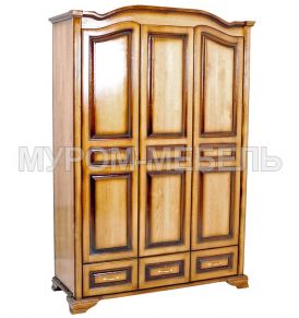 Здесь изображено Шкаф Визит 3-х ств. с нижними ящиками