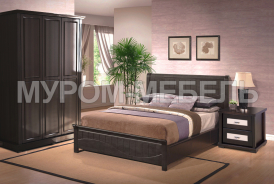 Здесь изображено Спальный гарнитур Бруклин